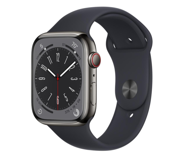 Apple Watch 8 45/Graphite Steel/Midnight Sport LTE - 1071012 - zdjęcie